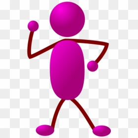 Stick Figure Woman Clipart - Clip Art Colored Stick Figure, HD Png Download - stickman png