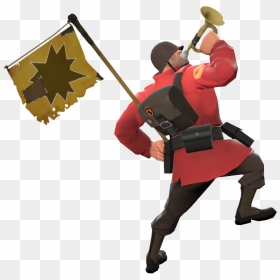Tf2 Soldier Buff Banner, HD Png Download - medieval banner png