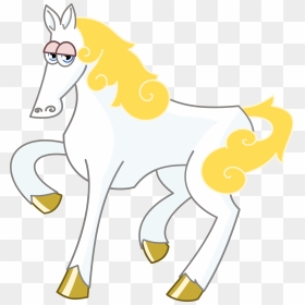 White Cartoon Horse Clip Arts - White Horse Cartoon Png, Transparent Png - white horse png
