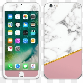 Marble Dusty Pink And Gold Iphone 7 Plus - Rose Gold Iphone 6 Png, Transparent Png - iphone 8 plus png