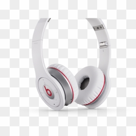 Beats Headphones White And Red, HD Png Download - beats png