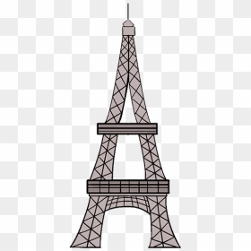 How To Draw The Eiffel Tower In A Few Easy Steps Easy - Leaning Tower Of Pisa To Draw Easy, HD Png Download - eiffel tower silhouette png