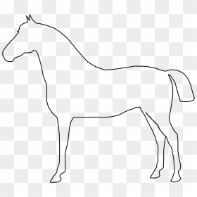 White Horse Svg Clip Arts - Simple Clip Art Horse, HD Png Download - white horse png
