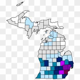 Cov#19 Cases In Mi As Of April 11 - Michigan Counties With Coronavirus, HD Png Download - april png