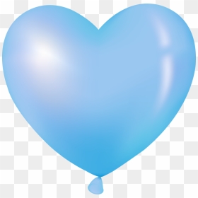 Pinterest Heart Balloons - Heart Shaped Balloon Clipart, HD Png Download - blue balloons png