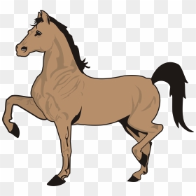 Running Horse Clip Art Black And White - Horse Cartoon Images Hd, HD Png Download - white horse png