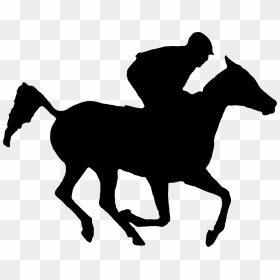 Vector Royalty Free Download Racing Horse Silhouette - Horse Racing Silhouette, HD Png Download - white horse png