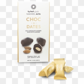 Milk Choc N Dates, HD Png Download - almonds png