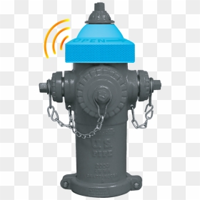 Blue Hydrant With Rfid Technology - Machine, HD Png Download - fire hydrant png