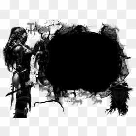 Silhouette Desktop Wallpaper Black White - Orc Severed Head, HD Png Download - 666 png