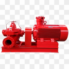 Electric Split Case Fire Pump - Fire Fighting Electric Pump, HD Png Download - fire hydrant png