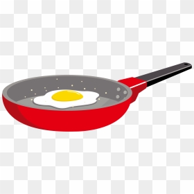 Fried Egg Omelette Frying Pan Kitchen - Frying Egg Clip Art, HD Png Download - omelette png
