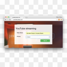 Youtube Live Streaming Website, HD Png Download - youtube live png
