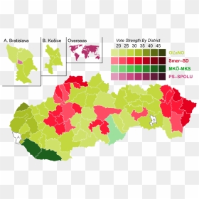 Slovakia Political Party Map, HD Png Download - strength png