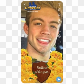 Snapchat - Attractive Guy Selfie, HD Png Download - snapchat.png