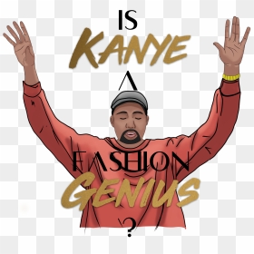 Kanye West’s Influence On Fashion And The Evolution - Illustration, HD Png Download - kanye face png