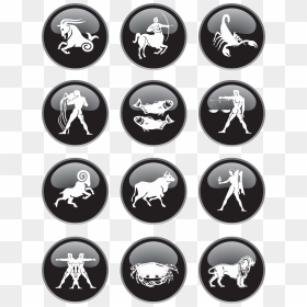 Black Zodiac Signs Png Clipart Picture - Transparent Zodiac Signs Png, Png Download - signs png
