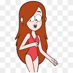 Gravity Falls Wendy Swimsuit, HD Png Download - kanye face png