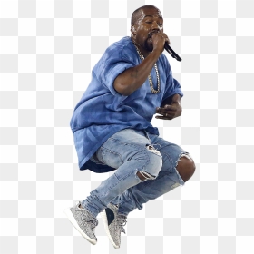 Kanye Sitting Png, Transparent Png - kanye face png