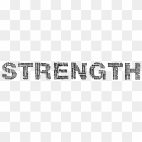 Strength Ii Black - Calligraphy, HD Png Download - strength png