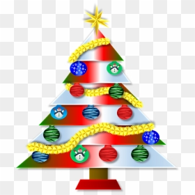 Merry Christmas, Tree, Decorations, Ornaments, Stylized - Hope U Had A Very Merry Christmas, HD Png Download - christmas trees png