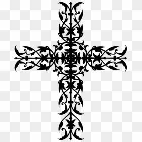Iron Cross in Tribal Tattoo Style 12909042 PNG