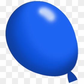 Dark Blue Balloon - Sphere, HD Png Download - blue balloons png