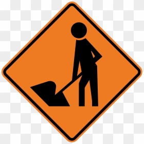 Caution Clipart Road Work Sign - Orange Driving Signs, HD Png Download - signs png