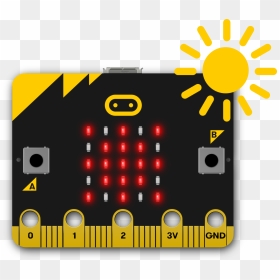 Bit Reacting To Sunlight Falling On It By Showing A - Bbc Microbit, HD Png Download - sun light png