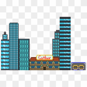 City Building Pixel Art, HD Png Download - city buildings png