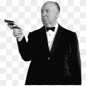 Alfred Hitchcock Holding A Pistol Clip Arts - Alfred Hitchcock, HD Png Download - holding phone png