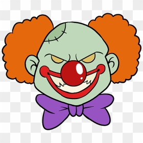 Clown Cartoon Drawing At Paintingvalley - Draw A Scary Clown, HD Png Download - it clown png