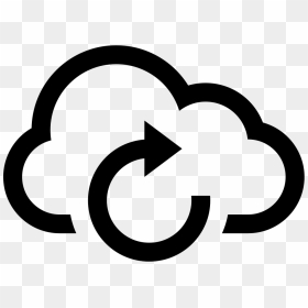 Update Cloud - Rain Cloud Icon Png, Transparent Png - update png