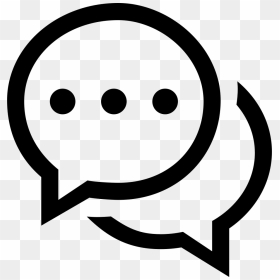 Chat Speech Bubbles Symbol Svg Png Icon - Icon Chat Png, Transparent Png - chat png