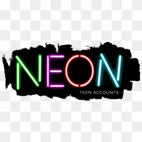 Neon Teen Account Logo - Neon Sign, HD Png Download - neon sign png