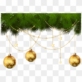 Clip Art Pine Branches - Png Transparent Background Christmas Decorations Png, Png Download - christmas decoration png