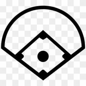 Baseball Diamond Icon Transparent , Png Download - Baseball Diamond Outline Clipart, Png Download - baseball diamond png