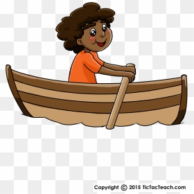 Transparent Row Boat Png - Clipart Row Row Row Your Boat, Png Download - row boat png