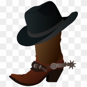 Cartoon Cowboy Hat And Boots, HD Png Download - cowboy boots png