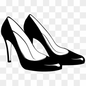 Shoe High-heeled Footwear Stiletto Heel Clip Art - High Heels Clipart Black And White, HD Png Download - high heels png