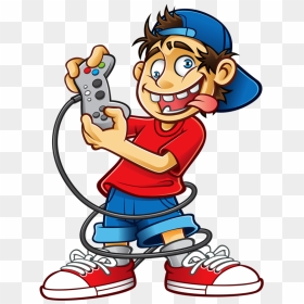 Game Clipart Gameboy Color - Playing Video Games Clipart, HD Png Download - gamer png
