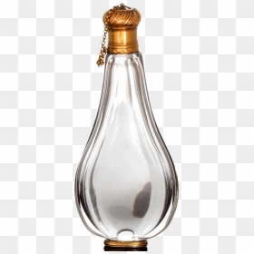 Gold Mounted Antique Teardrop Perfume Bottle France - Glass Bottle, HD Png Download - perfume png