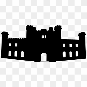 Lowther Castle Silhouette Logo Black Silhouette Castle - Medieval Castle Silhouette Png, Transparent Png - disney castle silhouette png