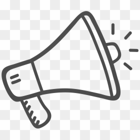 Grey Announcement Icon - Hand Drawn Megaphone Icon, HD Png Download - announcement png