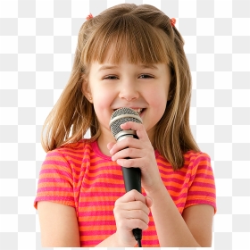 Young Girl Singing - Child Singing Images Png, Transparent Png - singing png