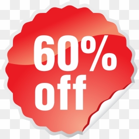 60 Discount Png, Transparent Png - for sale sign png