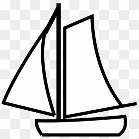 Sail Clipart Drift Boat - Black And White Boat Clipart, HD Png Download - row boat png