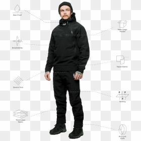 Pre-order Now - Standing - Tuxy Storm Suit, HD Png Download - people standing back png