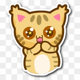Cute Cat Stickers Series - Cat Sticker Png, Transparent Png - cute cat png