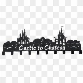 Castle To Chateau Rundisney Paris - Rundisney, HD Png Download - disney castle silhouette png